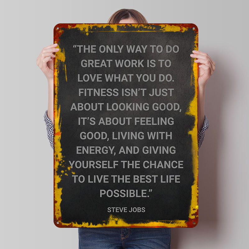 Retro Gaming Quotes - Affiche Métallique Citation Steve Jobs sur