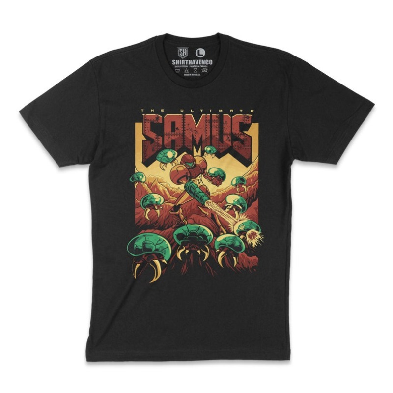 Retro Gaming Gamestop - 00012760 # T-shirt A-Samus Aran Metroid