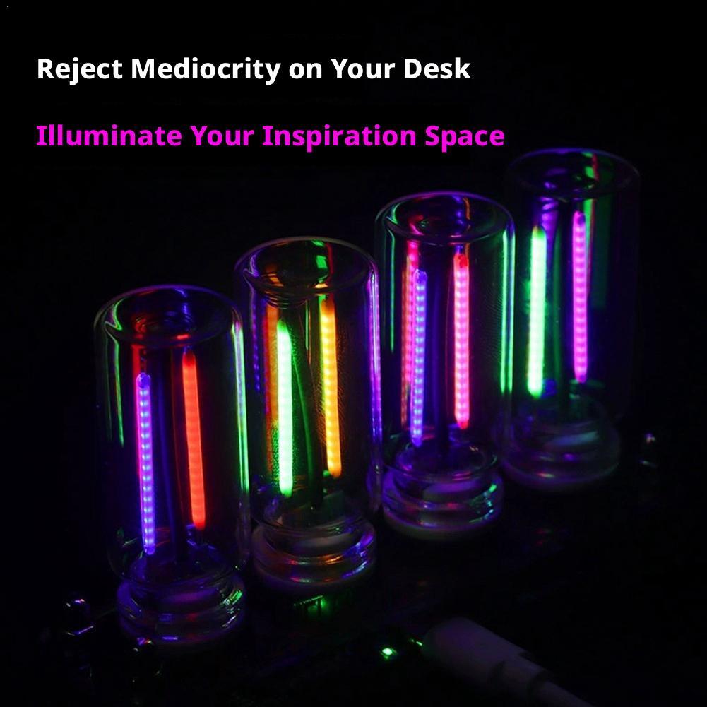 Retro Gaming Mini Pc - Lampe d'ambiance USB en verre, mini