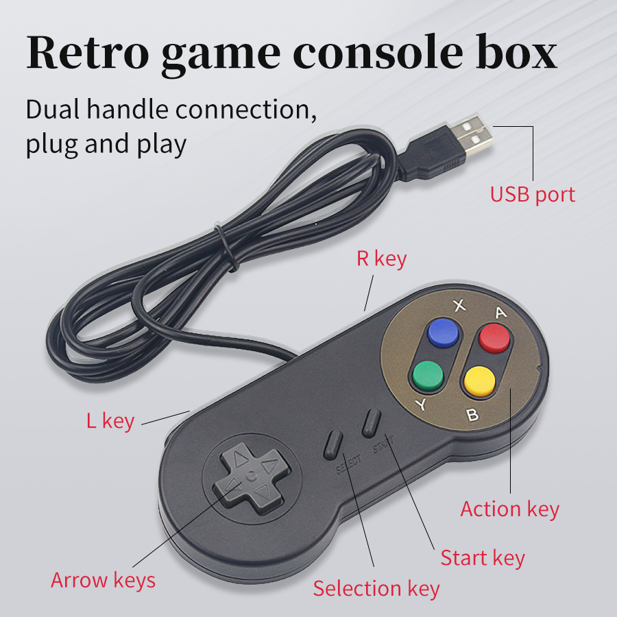 Retro Gaming Raspberry Pi - Manette de jeu USB Plug and