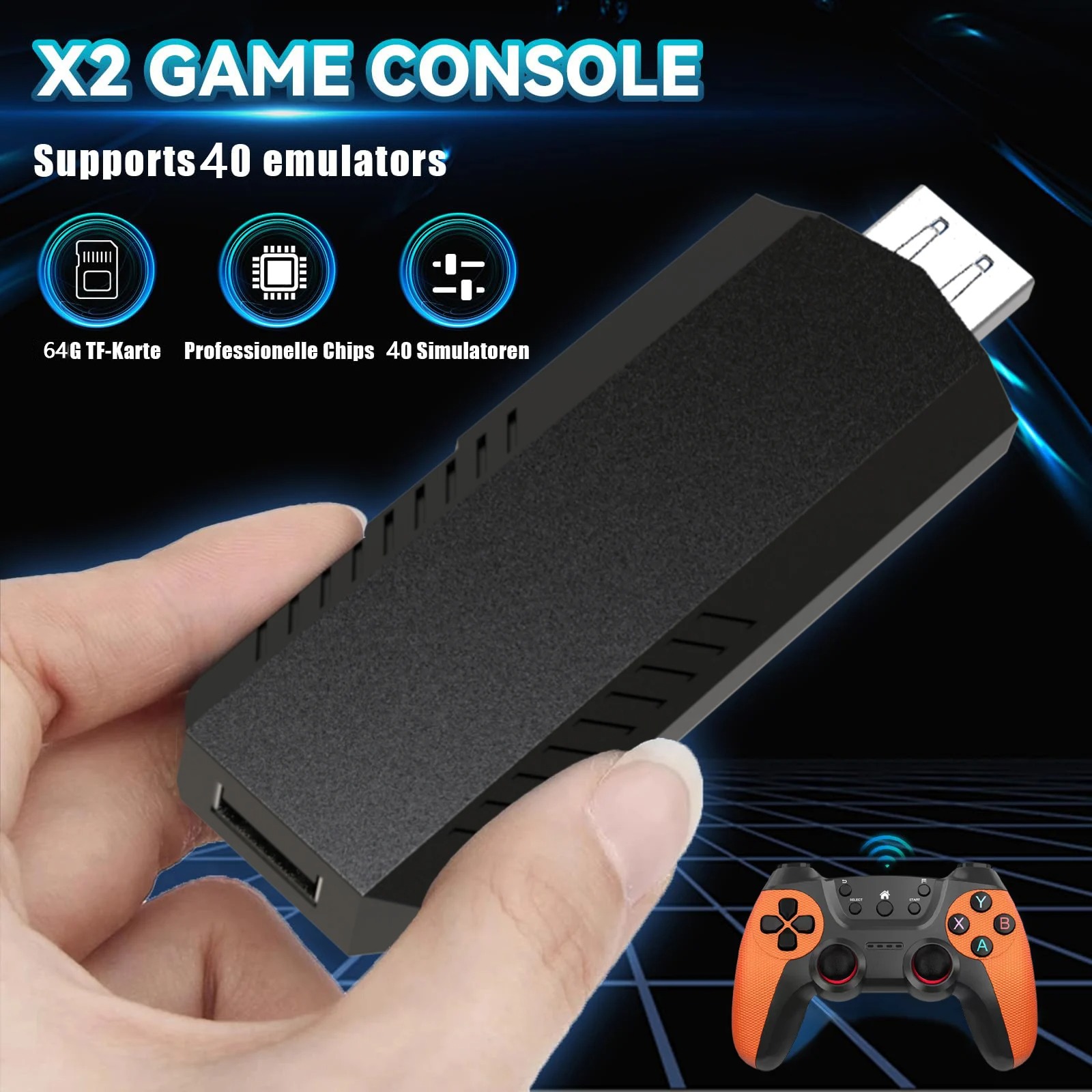 X2Pro TV Game Stick 4K HD Cons - Retro Gaming Game Stick avis et prix