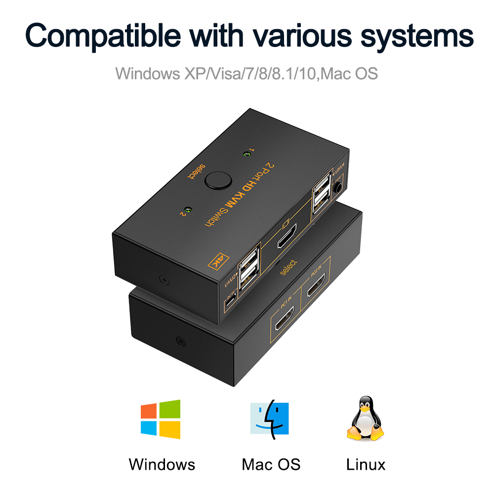 Commutateur KVM USB 2.0 compat - Controller Adapter Usb avis et prix