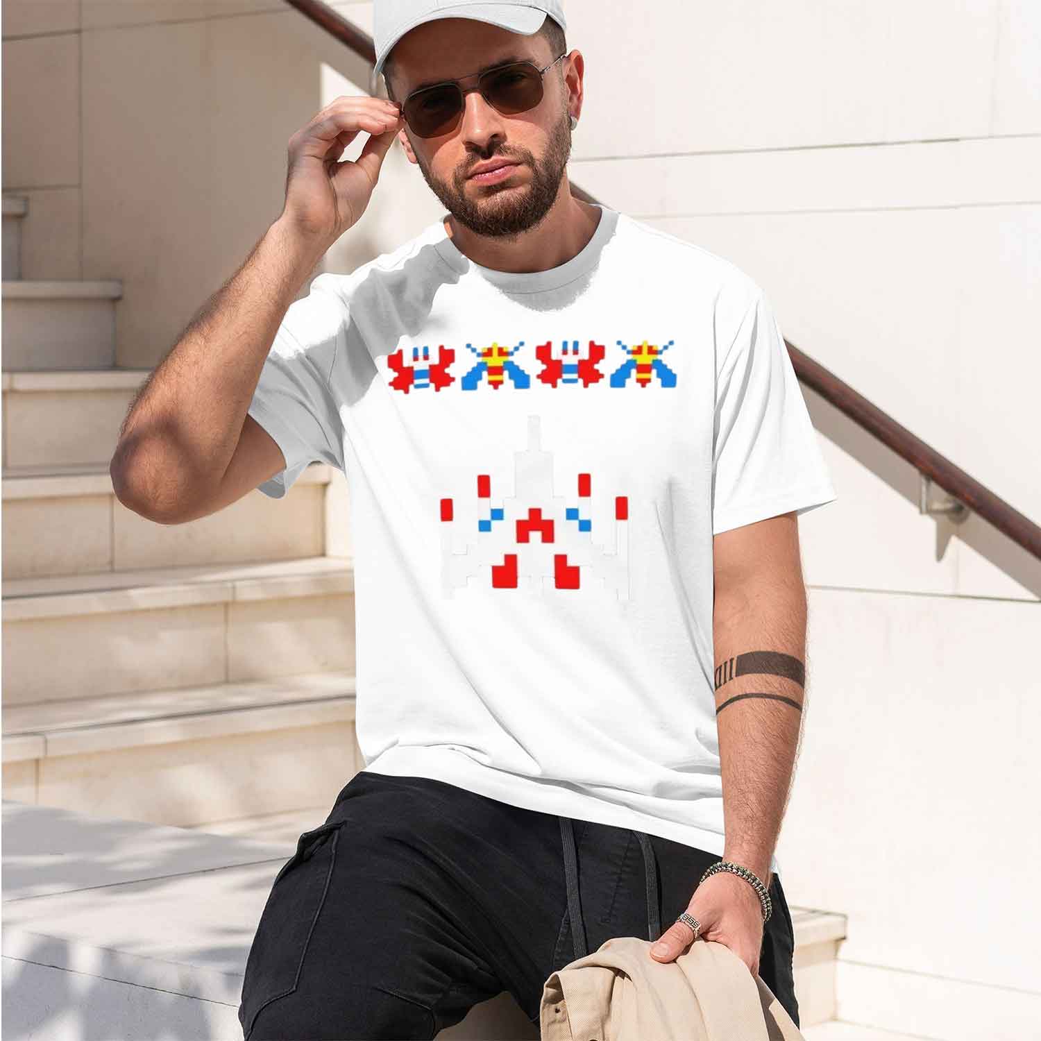 T-shirt vintage Galaga Invader - Retro Gaming Gamestop avis et prix