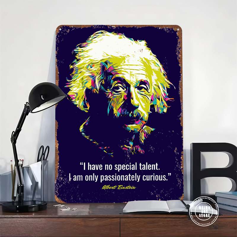 Affiches métalliques Albert Ei - Retro Gaming Quotes avis et prix