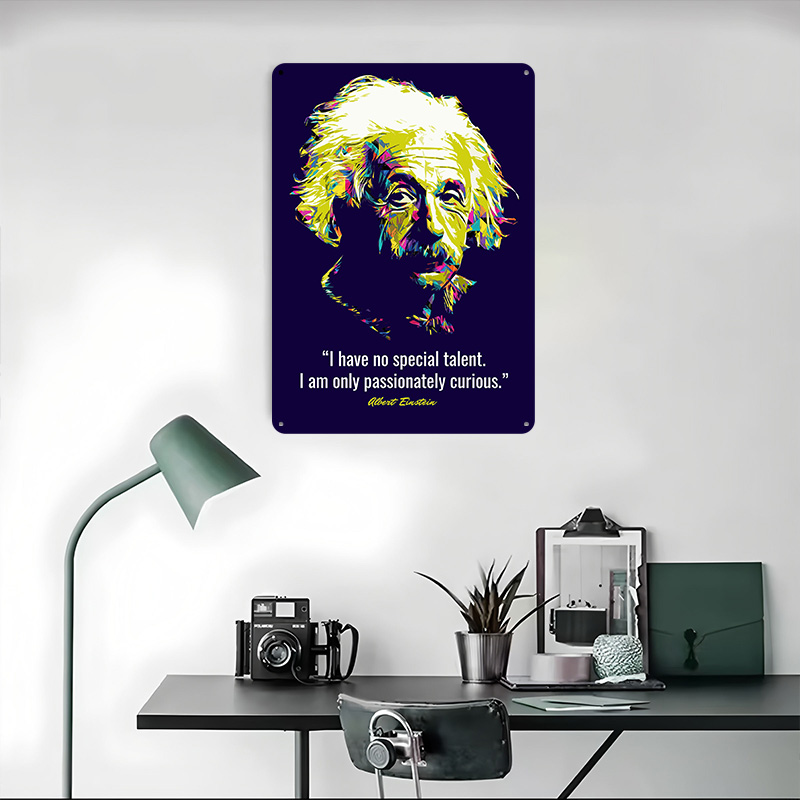 Affiches métalliques Albert Ei - Retro Gaming Quotes avis et prix