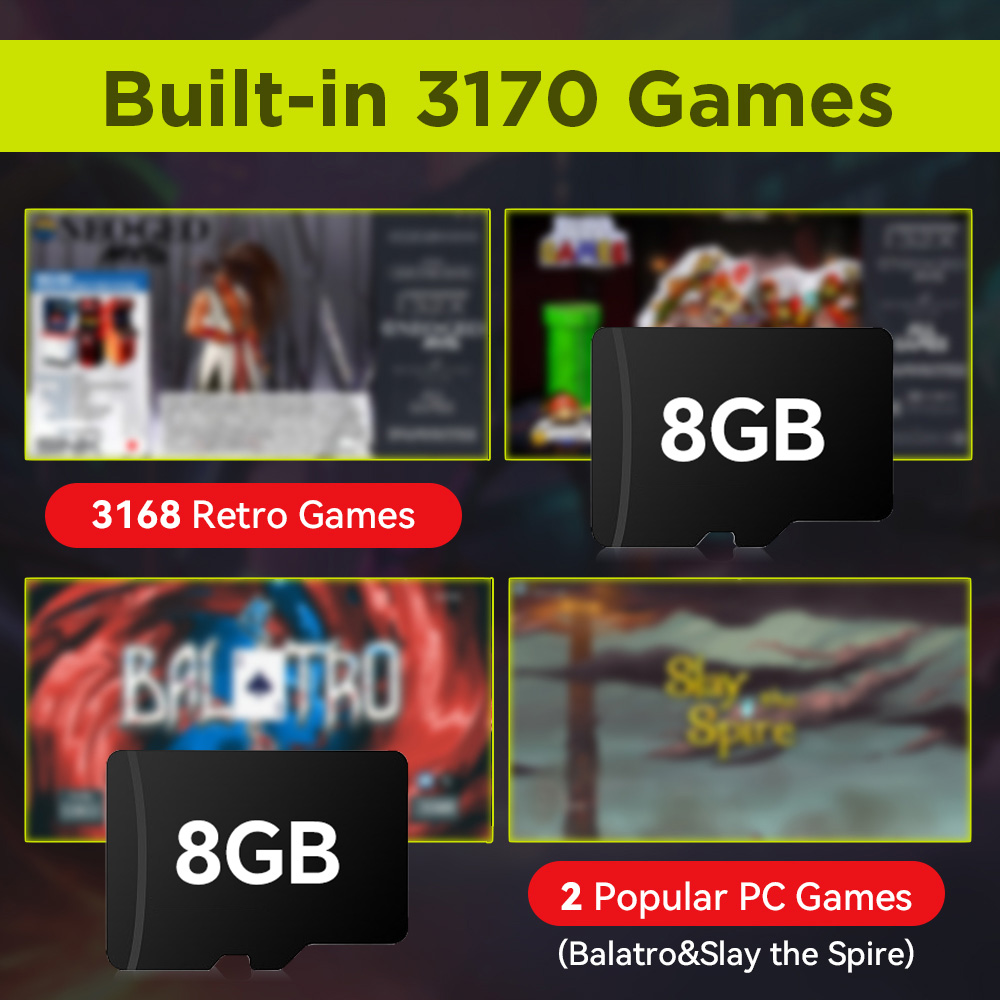 Carte de jeu TF de 8 go avec 3 - Retro Gaming Mini Pc avis et prix